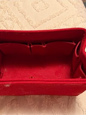 Red Women’s Handbag Organizer Insert